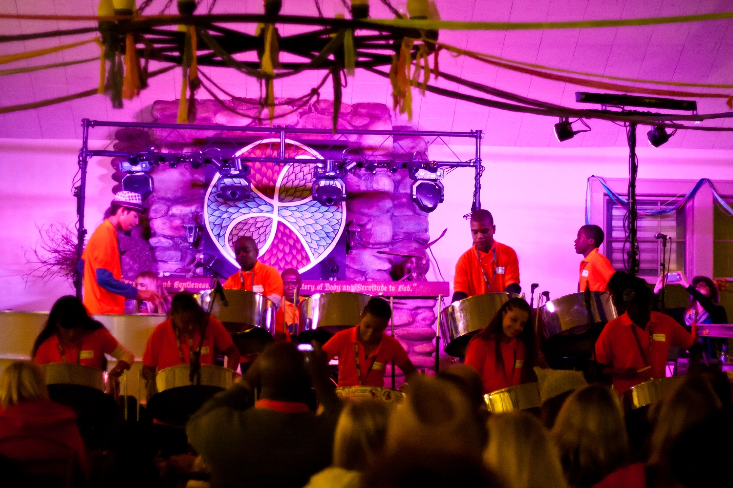 Kids on Pan performing at the LEAF Festival