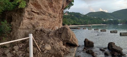 Rockfall at the Princess Margaret Trail Photo